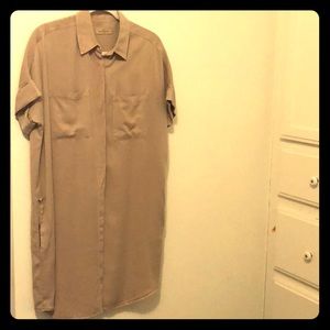 Maybe color chino shirt dress with pockets.